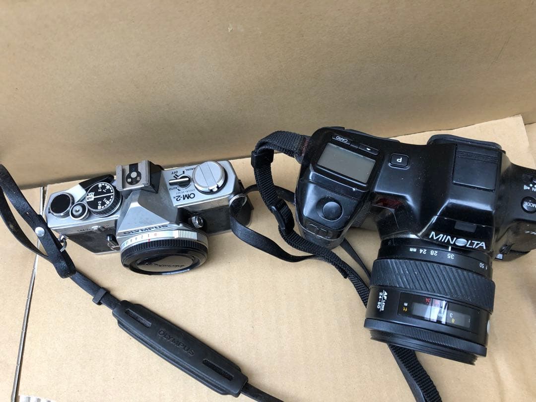 OLYMPUS OM-2 フィルムカメラ フ& MINOLTA α-7700i