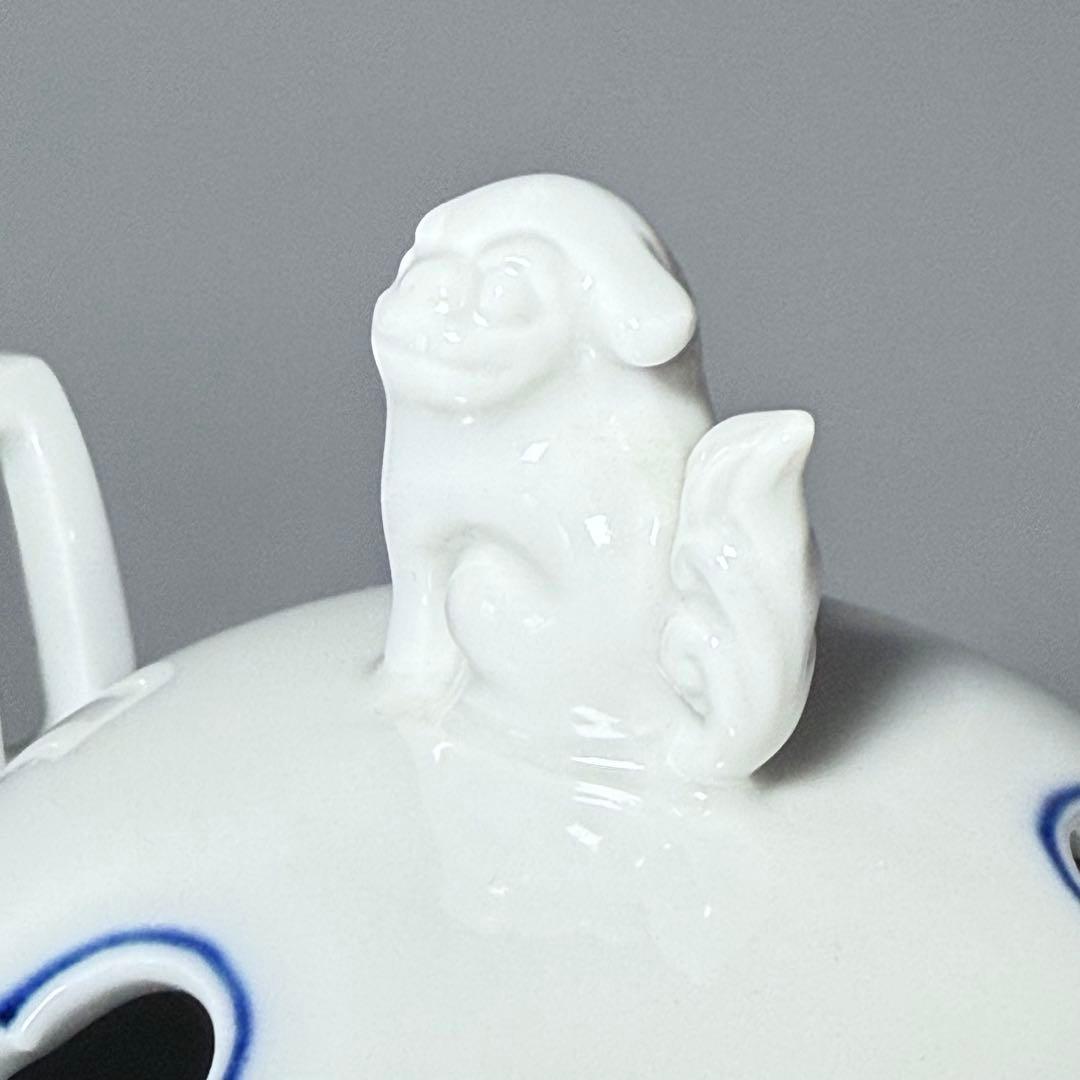 十三代　酒井田柿右衛門　染錦龍地文　香炉　共箱　高級ライン　国重要無形文化財指定