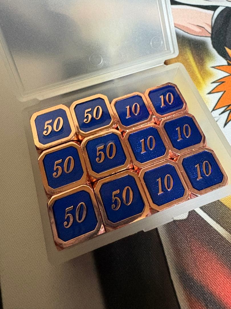 ポケモンカード　ダメージ　ダイス　トリート工房　青　銅