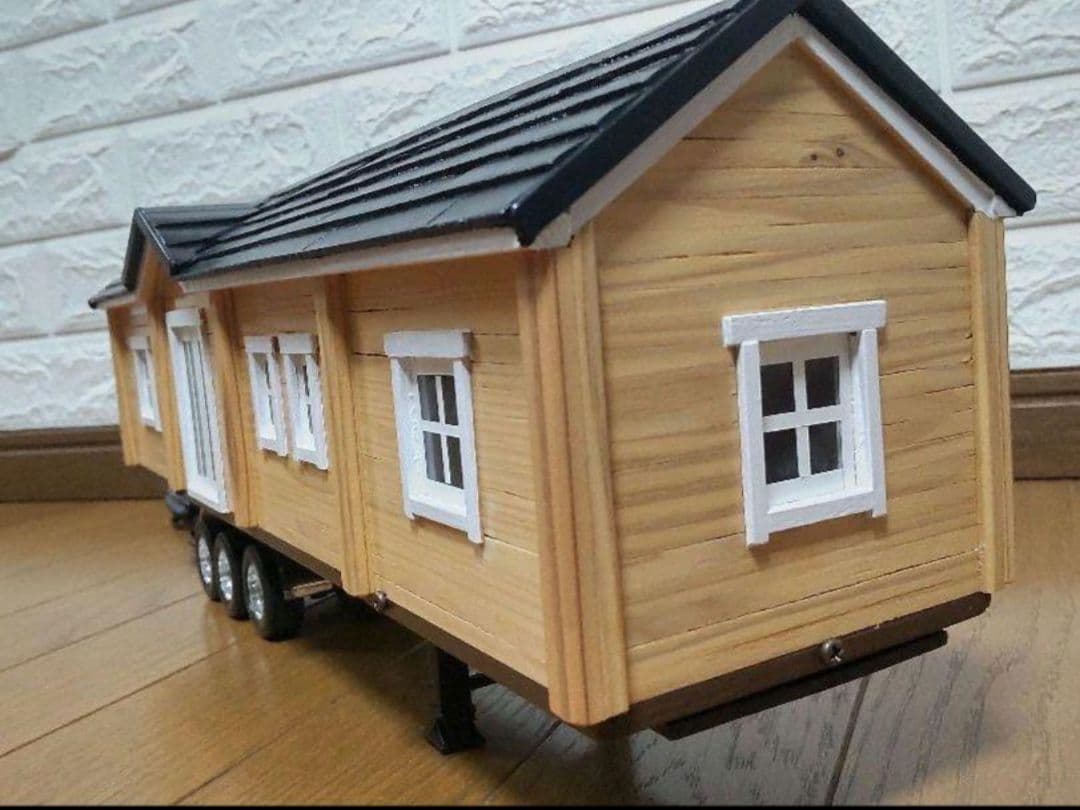 ラジコン　トレーラーハウス詳細①　木造トレーラーハウス