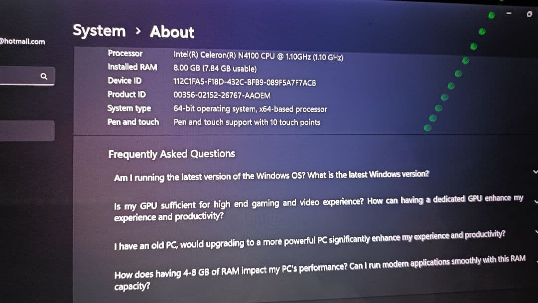 Windows 11 タブレット　8GB 256GB　本体のみ
