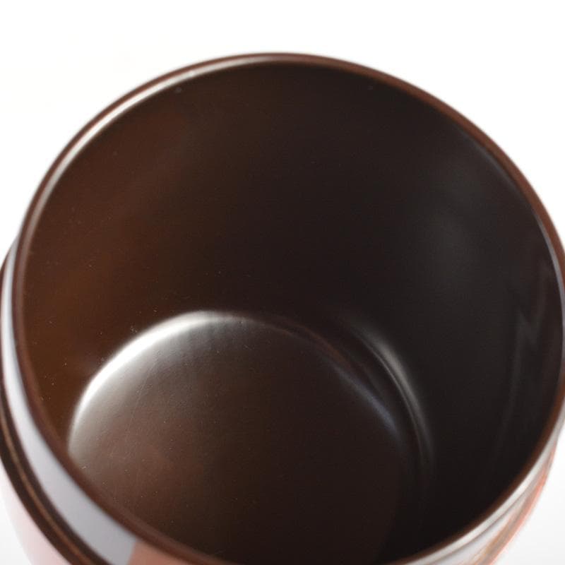 茶道具　塗師　中村宗哲作　朱塗　鶴松文　中棗　時代箱付　V　6508