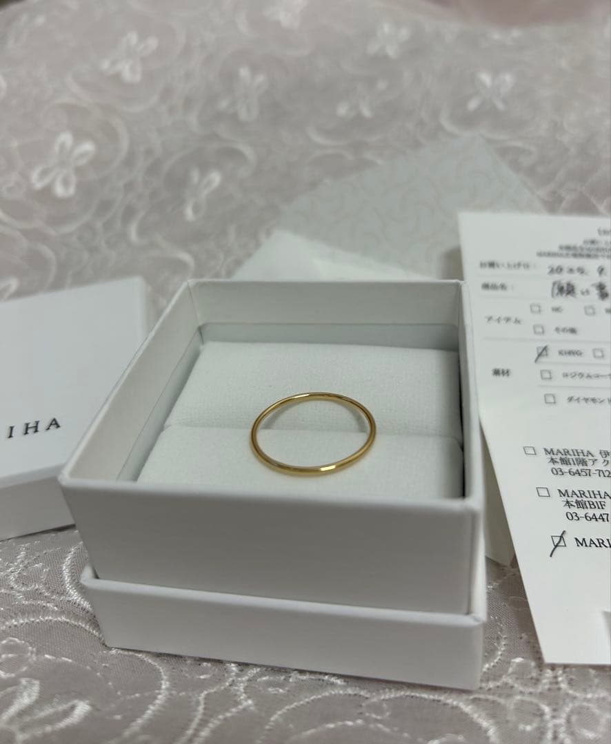 MARIHA マリハ　願い事リング　シャイン18kyg 18号