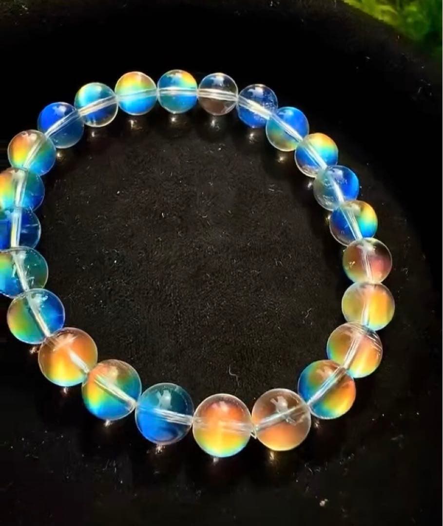 ⭐︎【極上品】天然 マダガスカル ホワイトラブラドライト ブレスレット 8mm