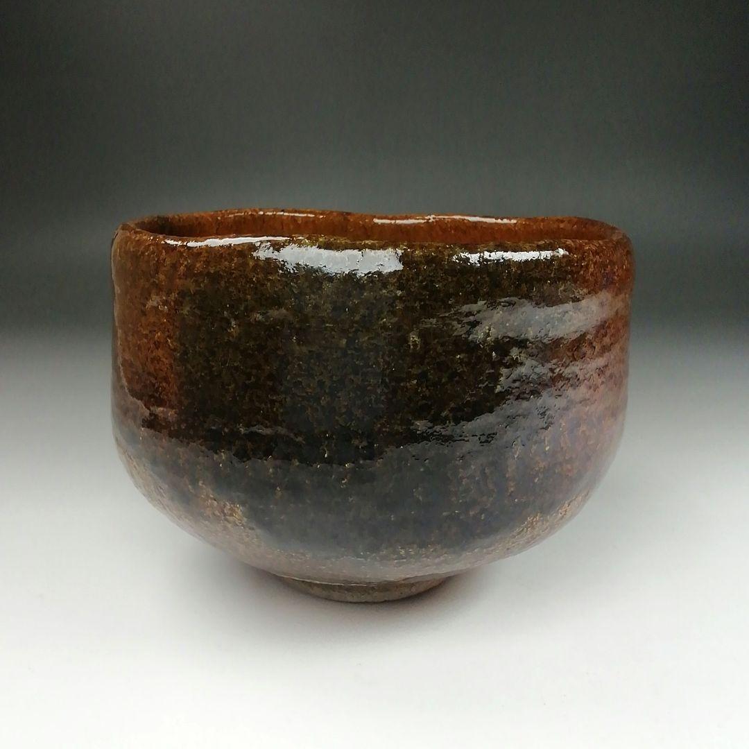 Ｔ５１９　茶碗　『大樋焼』『松雲窯　泉喜仙 造』　共箱　抹茶碗　茶道具