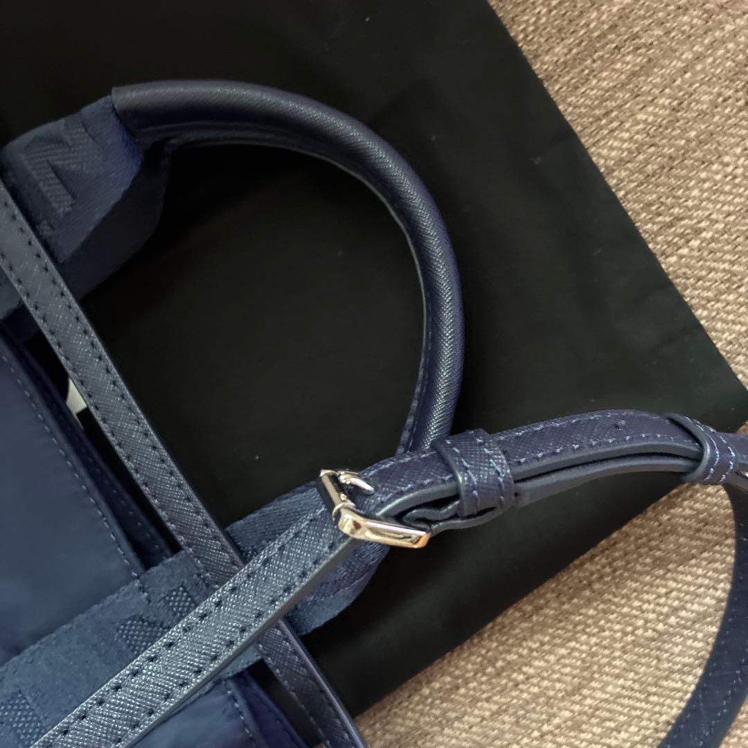 LAUREN ネイビー ショルダーバッグ