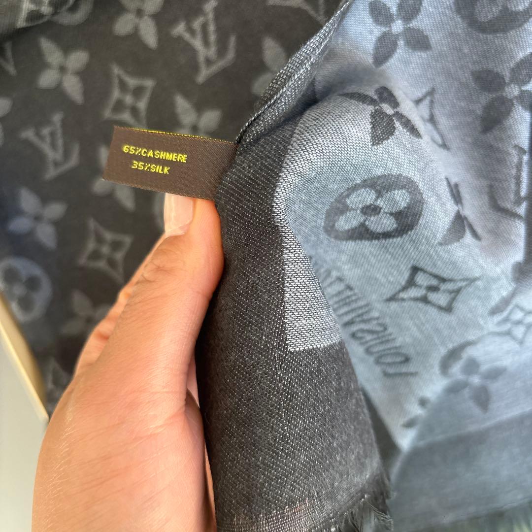 LOUIS VUITTON グレー マフラーノベルティ品