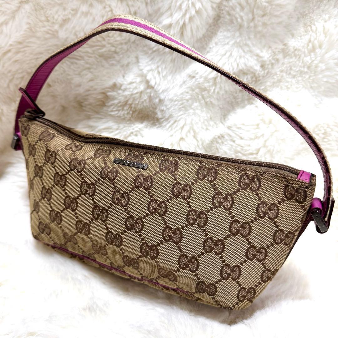 GUCCI アクセサリーポーチ　シェリーライン　GG