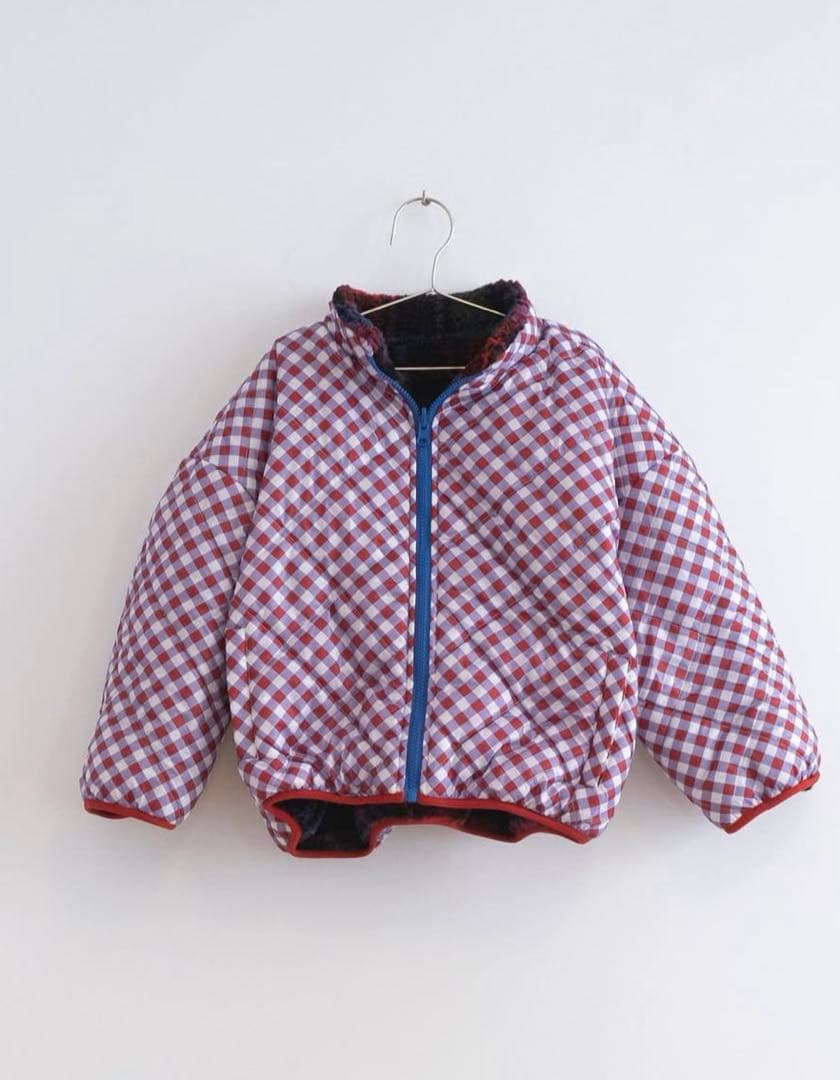 fish & kids リバーシブルボアジャケット アウター　2-3y