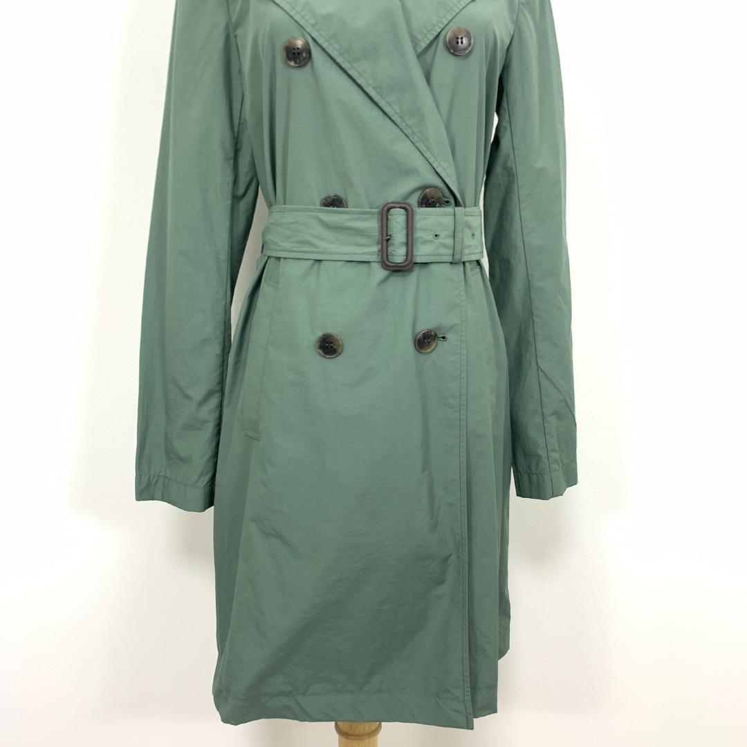 LA5328 ICB アイシービー ベルト付き チェスターコート グリーン 11