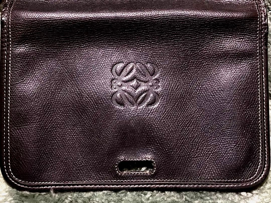 【再値下げ】 美品 LOEWE ロエベ アナグラム ショルダー レザー