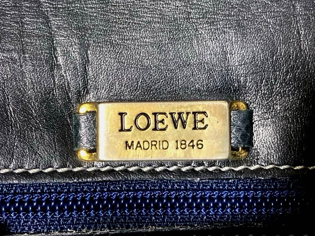【再値下げ】 美品 LOEWE ロエベ アナグラム ショルダー レザー