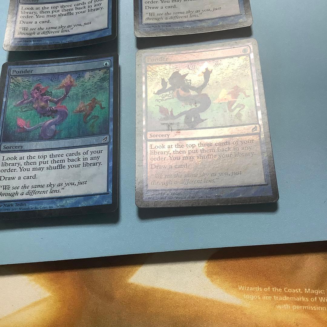 *バラ売り可*  思案/Ponder  LRW英語foil 4枚セット