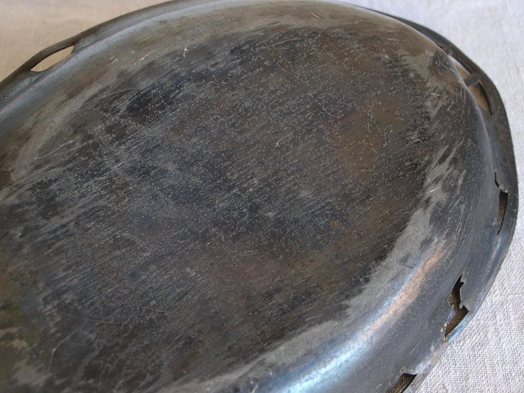 アールヌーボー トレイ 銀杏の木 錫 ピューターArt Nouveau/K050