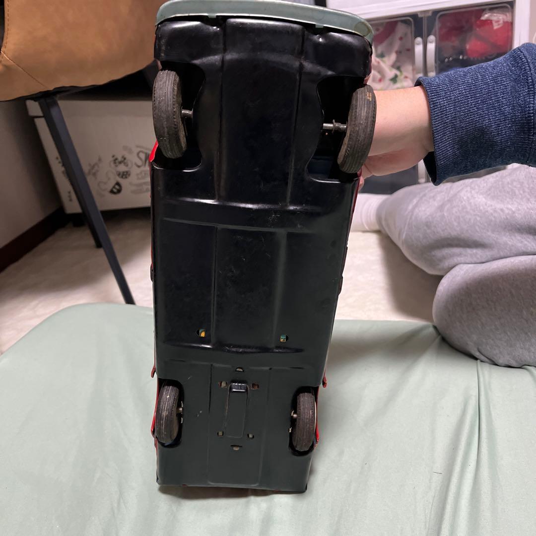 ジャンク 箱無 ヨネザワ玩具 消防車 ブリキ