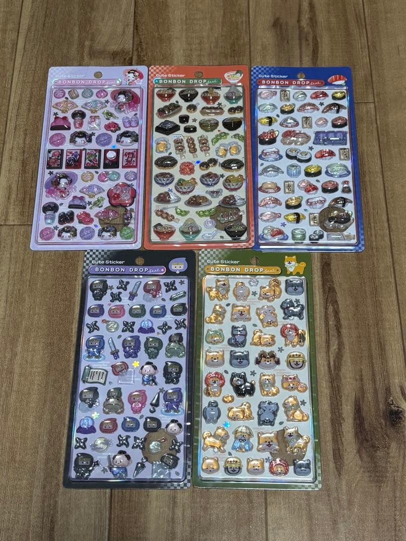 ボンボンドロップシール　和柄　セット