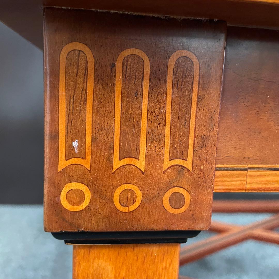 【手渡し希望】アンティーク　ガラステーブル　ローテーブル　輸入家具