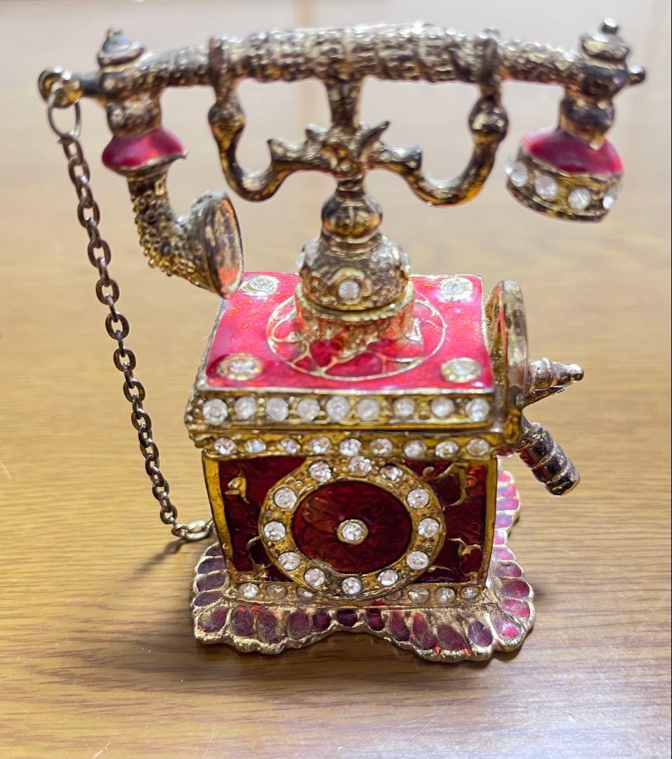アンティーク 電話 受話器 ジュエリーボックス 小物入れ アクセサリーケース