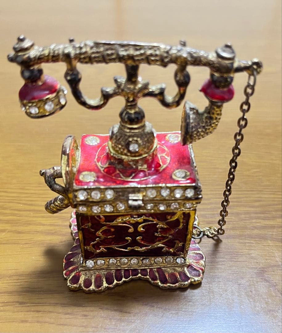 アンティーク 電話 受話器 ジュエリーボックス 小物入れ アクセサリーケース