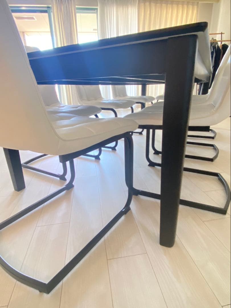 年末まで掲載⭐️テーブルとイスセット　8人掛け　オフィスにも！