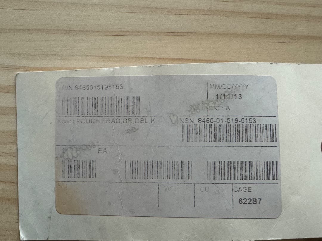 新品未使用 タグ付き レア EAGLE ダブルフラググレネードポーチ2個セット