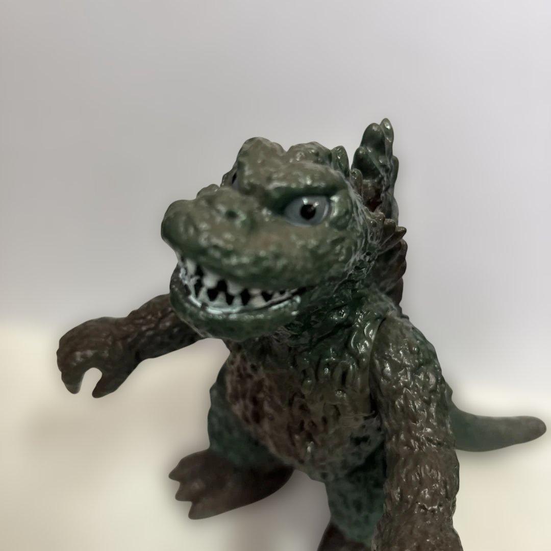 ゴジラ ソフビ ポピー キングザウルスシリーズ 足型 当時物 美品 フィギュア