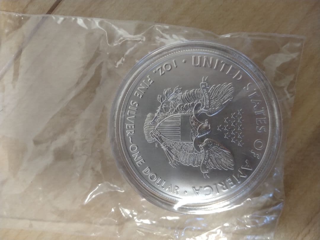 2020年5枚セット 1オンス イーグル銀貨　アメリカ　銀貨　カプセル付