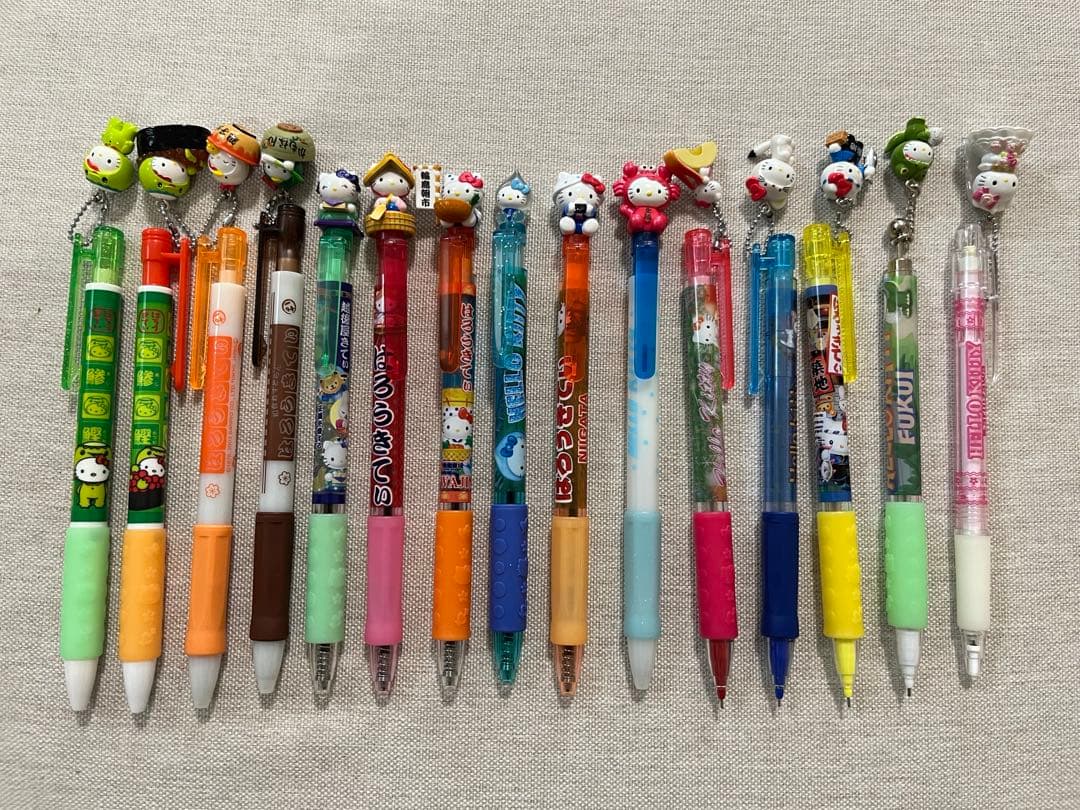 ご当地キティ　ボールペン　シャーペン　平成レトロ　81本