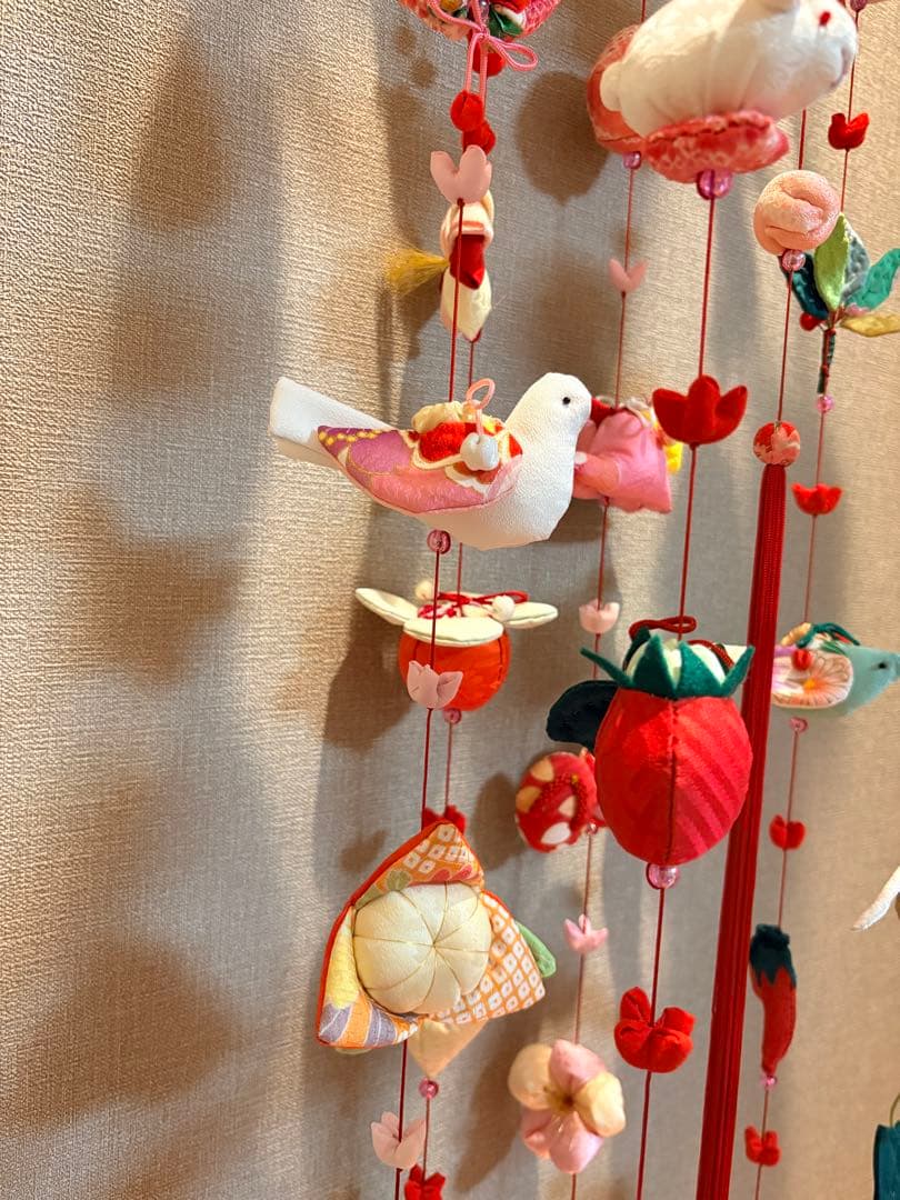 R・オーダー追加分作成中。豪華つるし雛No.177・ひな祭り・桃の節句