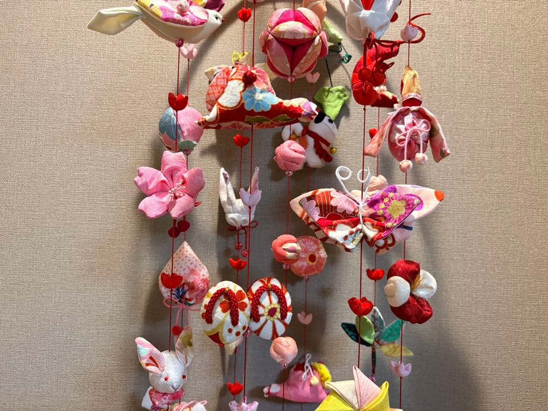 R・オーダー追加分作成中。豪華つるし雛No.177・ひな祭り・桃の節句