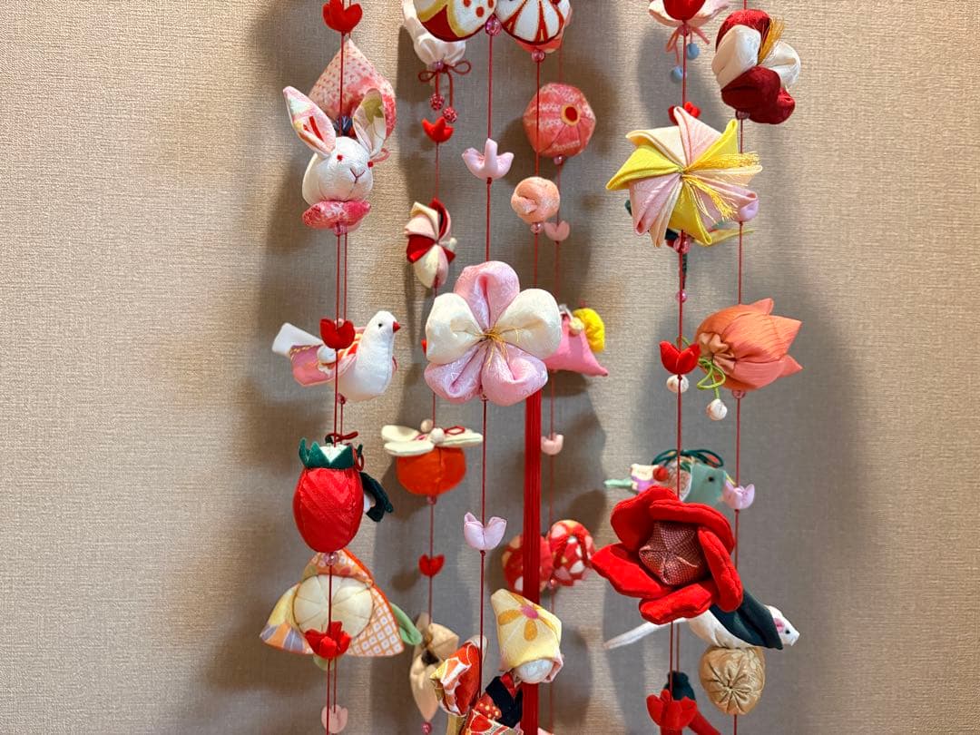 R・オーダー追加分作成中。豪華つるし雛No.177・ひな祭り・桃の節句