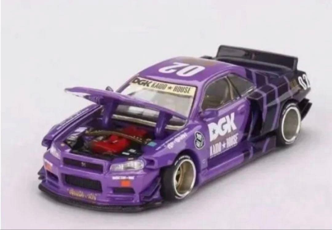 MINIGT 街道ハウス　DGKロサンゼルス限定GT-R R-34