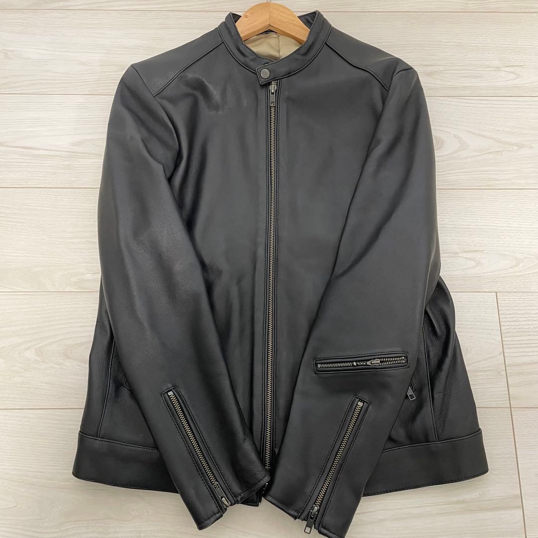 高級✨TAKEO KIKUCHI タケオキクチ　ライダースジャケット　ラムレザー