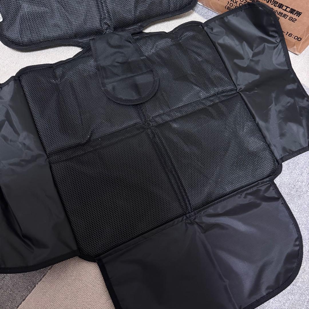 美品　ネビオジュニアシート清掃済み ISOFIXガイドカップ、シート保護マット