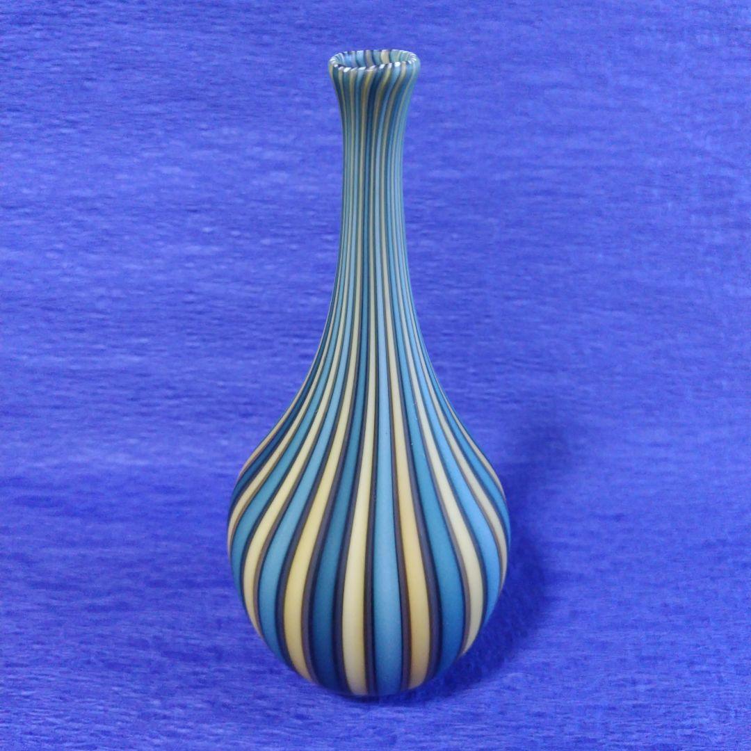 藤田喬平　手吹　ヴェニス　鶴首　花瓶　観賞用　フラワーベース　レトロ