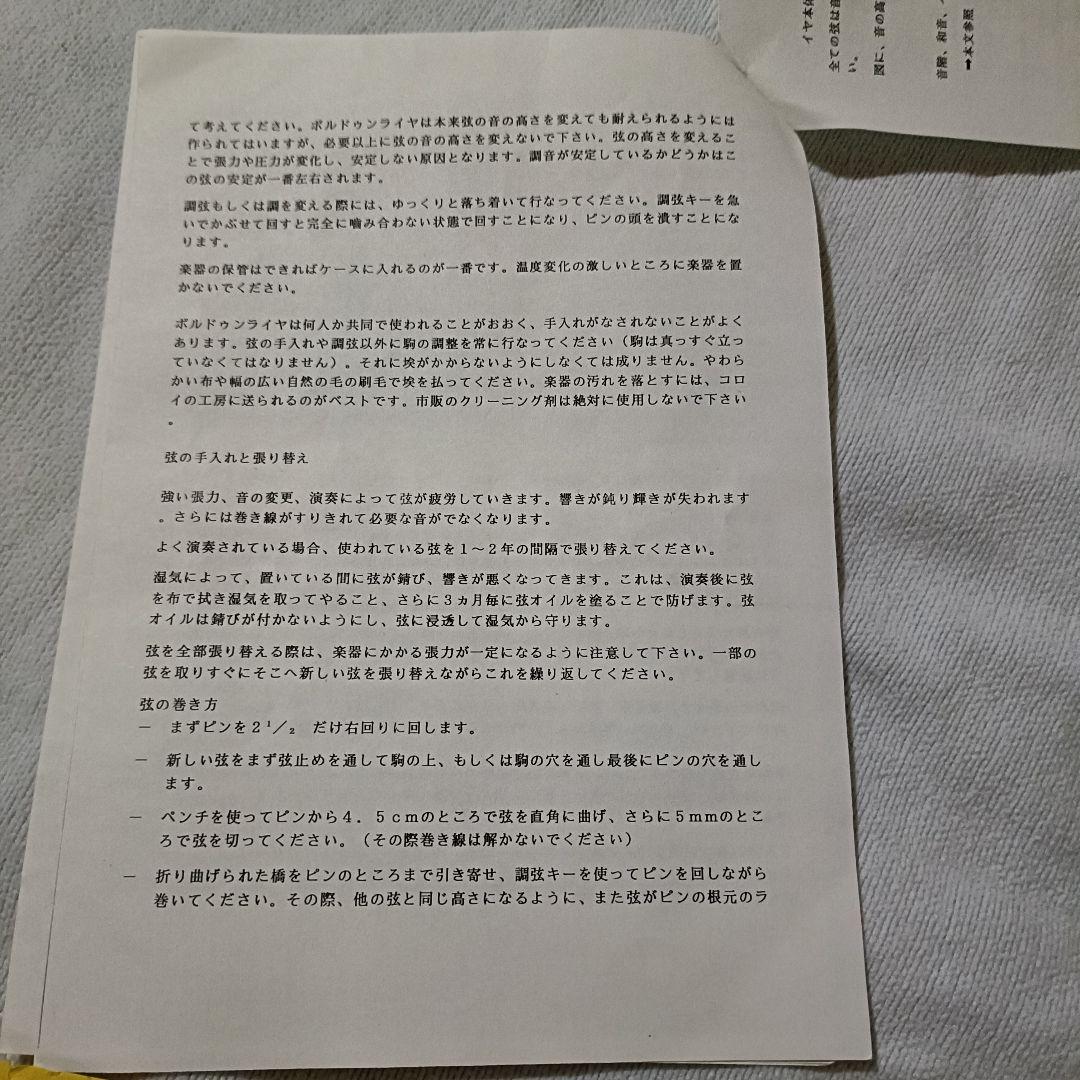 【美品】36弦　ボーデンライアー ライヤー choroi ハープ　竪琴　弦楽器