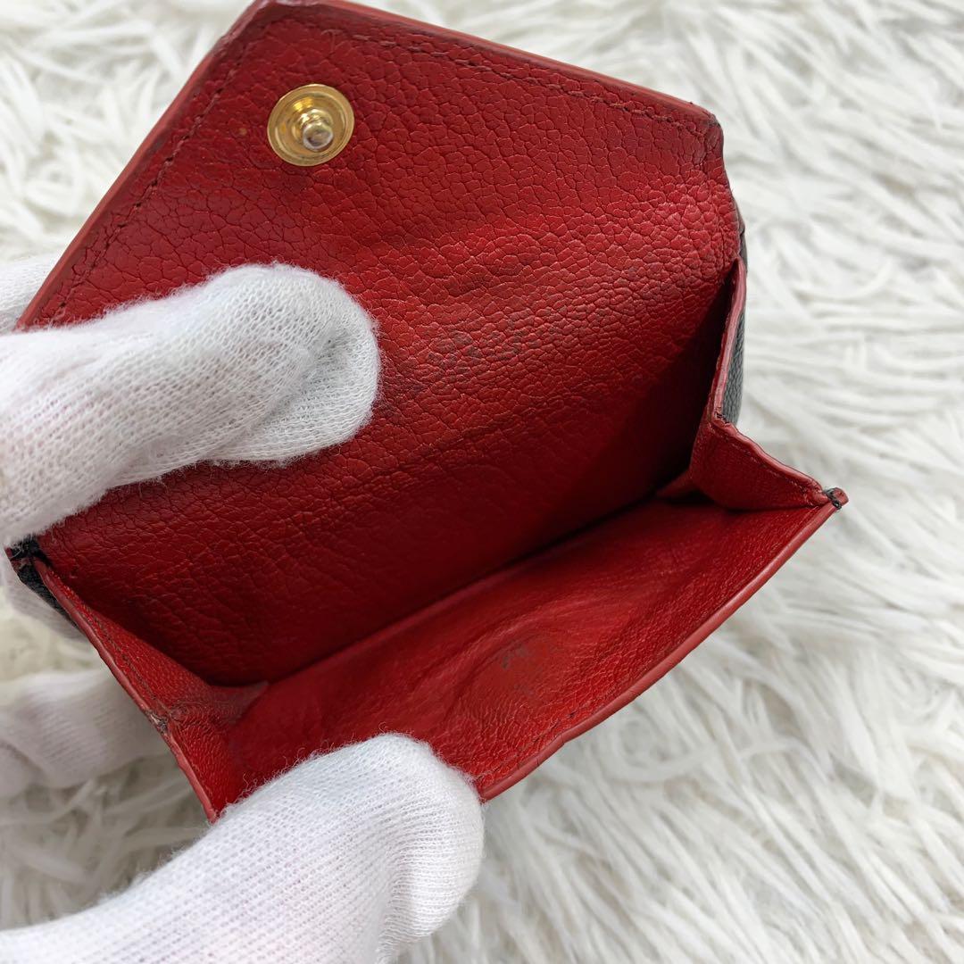 【✨美品✨】ミュウミュウ 三つ折り財布 マドラス ラブレター ブラック