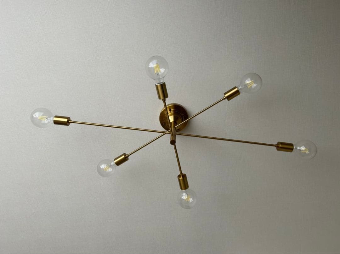 unico LED対応シーリングライトAstreゴールド【別注カラー】 電球なし