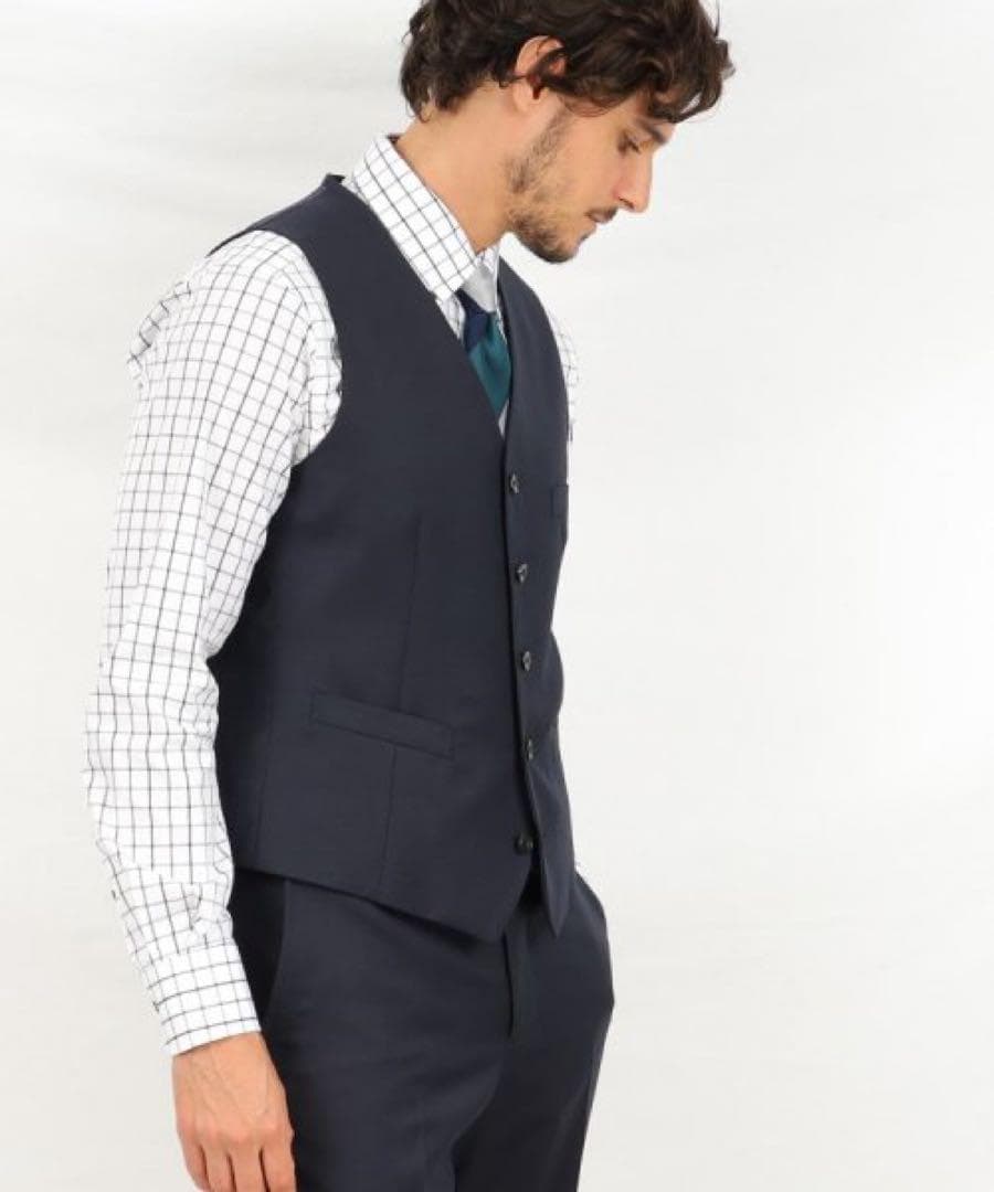 TAKEO KIKUCHI⭐️ DORMEUILスリーピース対応ベスト へリンボ