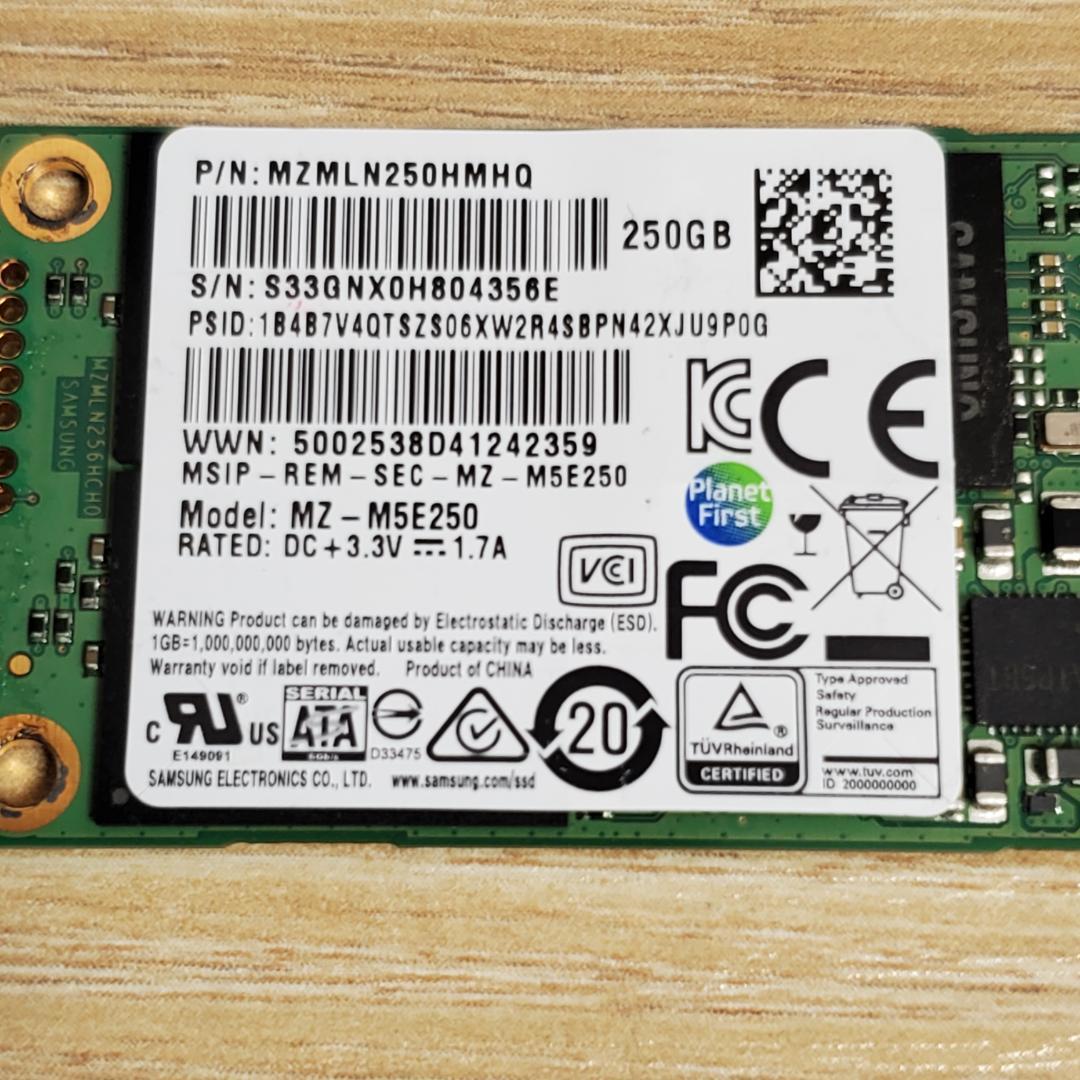 ★Samsung 850 EVO mSATA SSD 250GB 5個セット★