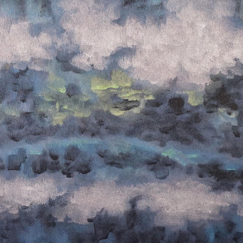 日展日本画家　下保昭　リトグラフ　「春宵」　32/120　額装　C　7892C