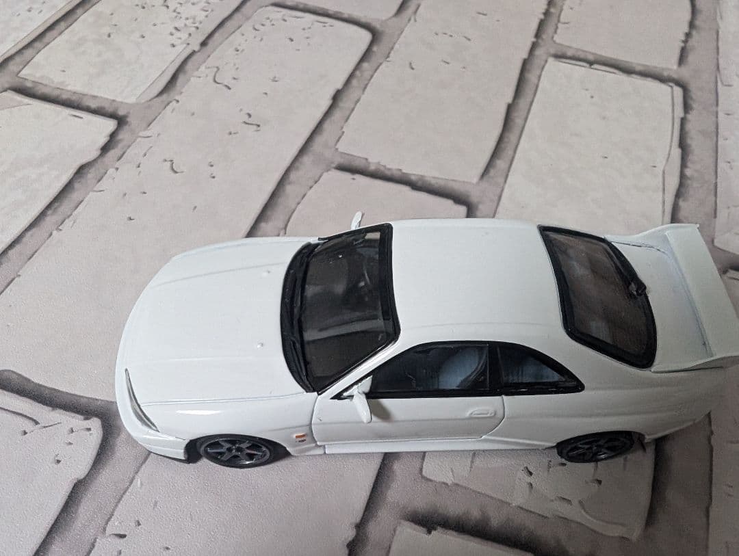 1/43 エブロ製 R33 GTR 極低超扁平カスタム　改造ミニカー