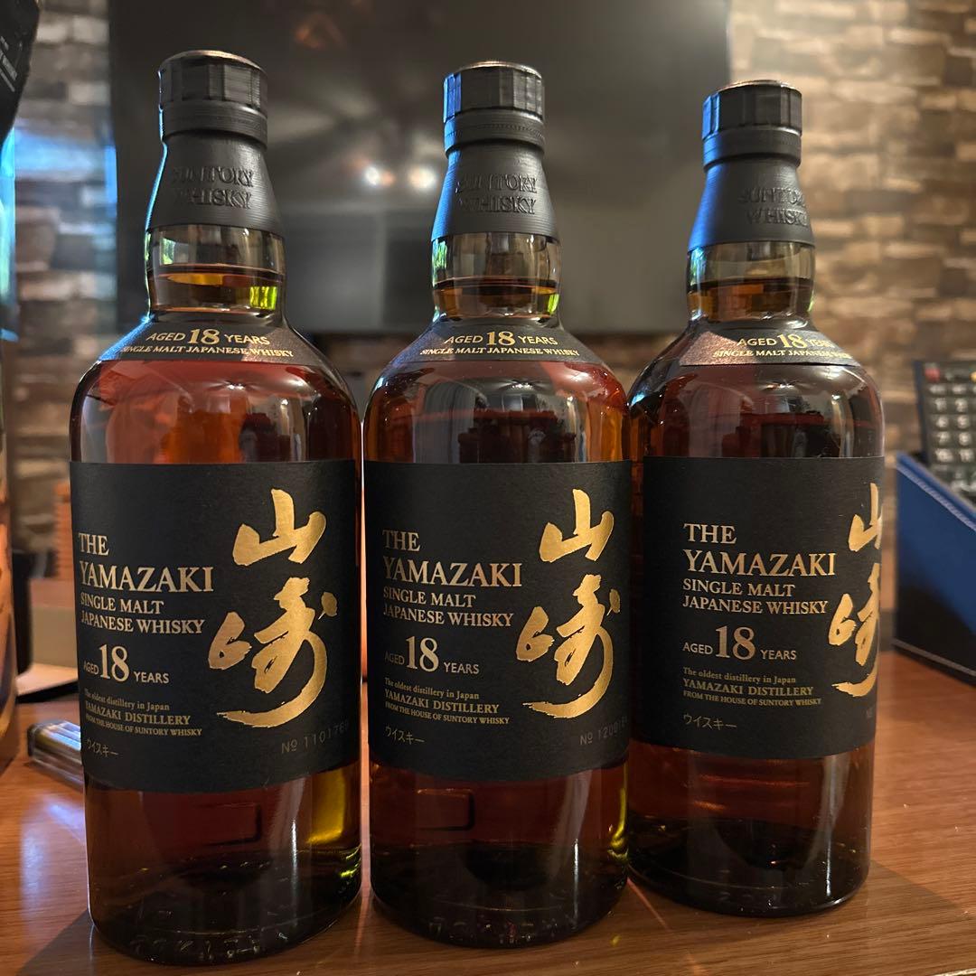 「値下げしました」サントリー 山崎18年 700ml 3本セット箱2つ