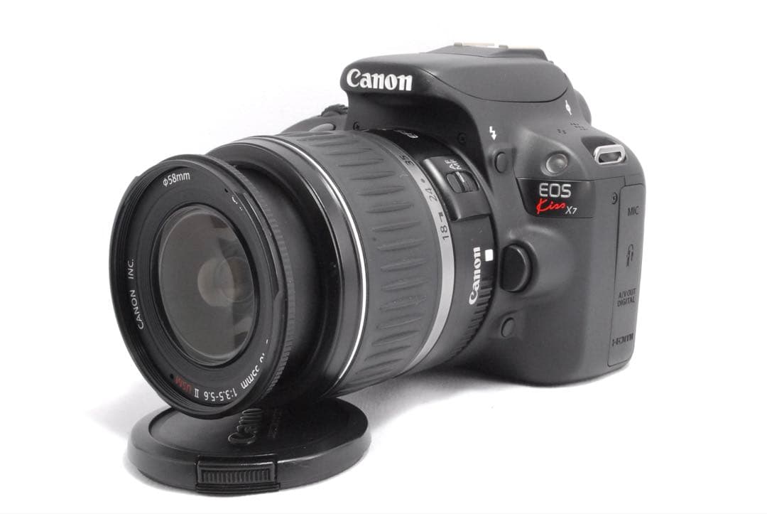 超軽量✨Canon Kiss X7✨スマホ転送OK✨ダブルレンズ✨美品✨新品級✨