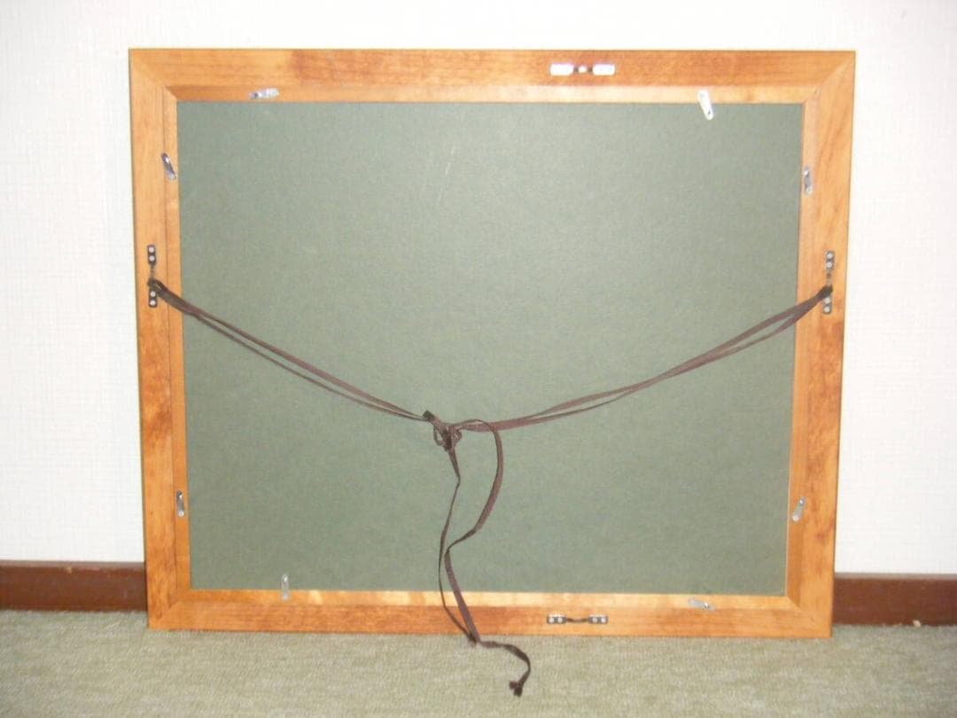 【真作】絵画　熊倉雄二　油彩6号　鐘のある丘　心が安らぐ春の風景　T72