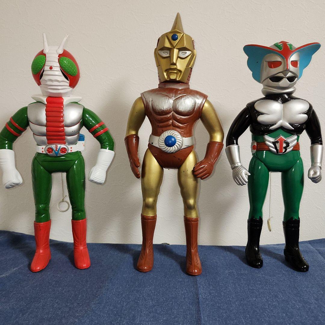 増田屋　マスダヤ　トーキング　V3 スペクトルマン　バロム1 3体セット　ソフビ