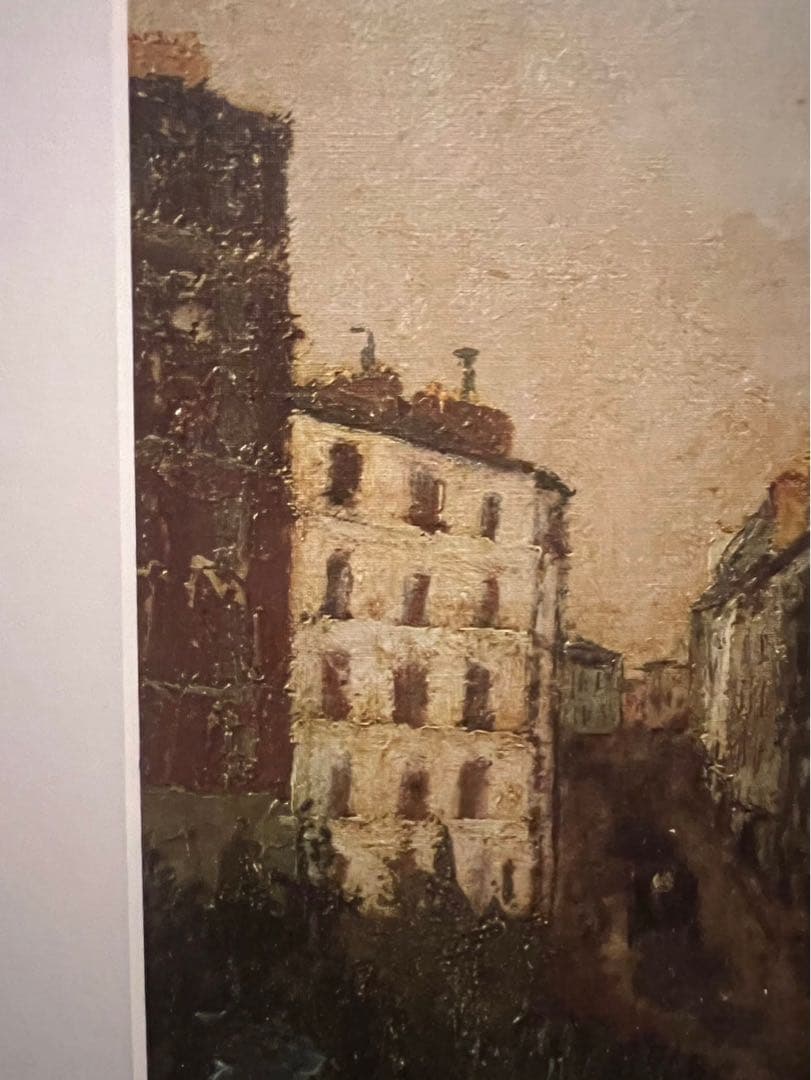 ユトリロ 絵画 ミュラー通り額縁 アート インテリア