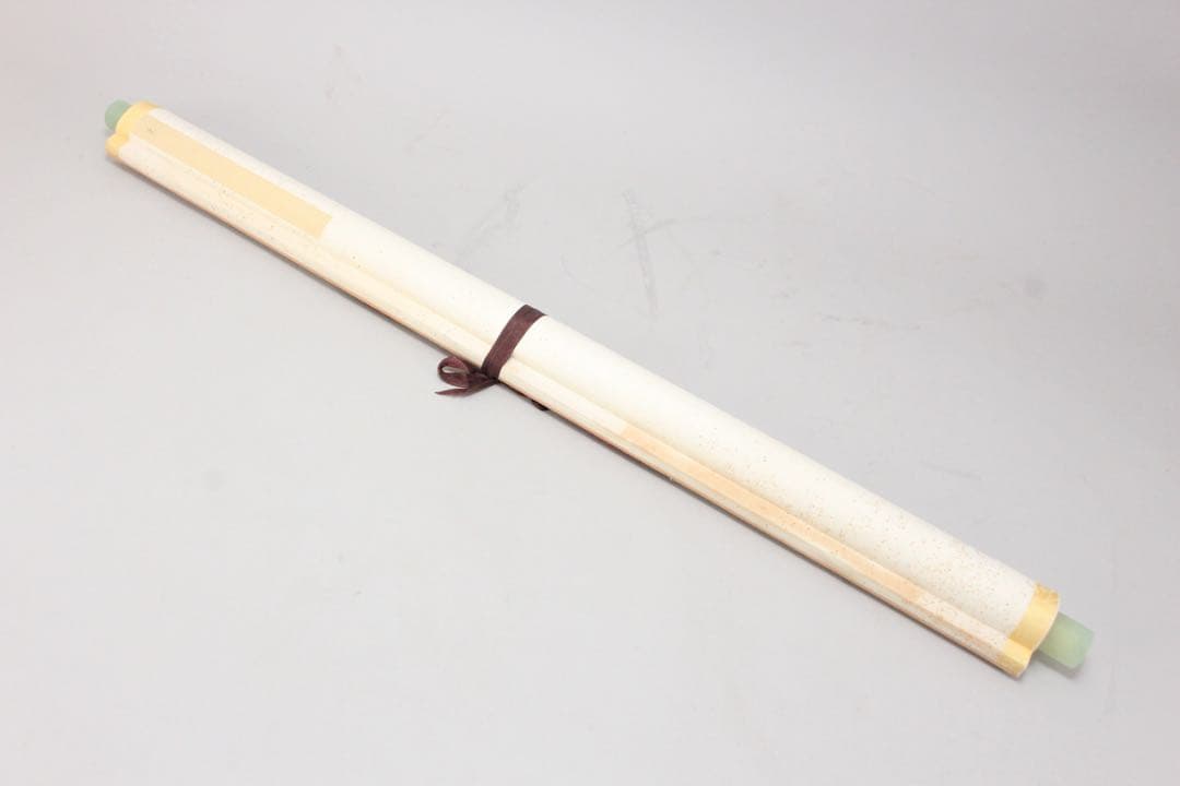 No5367 掛軸　愛新覚羅毓奮　双朱鷺図　紙本着色　唐物　中国画　送料無料