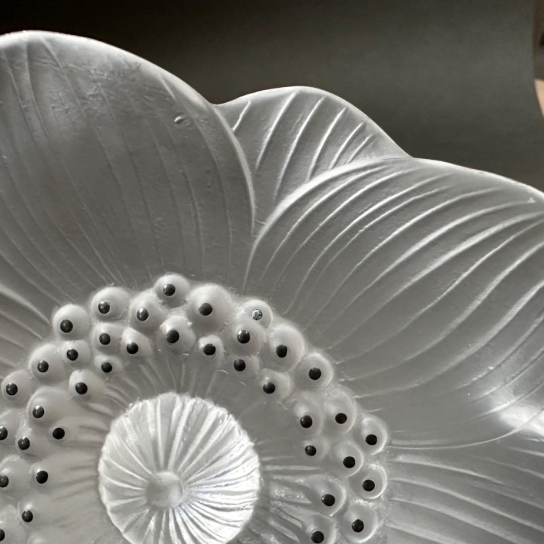 LALIQUE ラリック/ アネモネの花/ ペーパーウェイト /インテリア小物