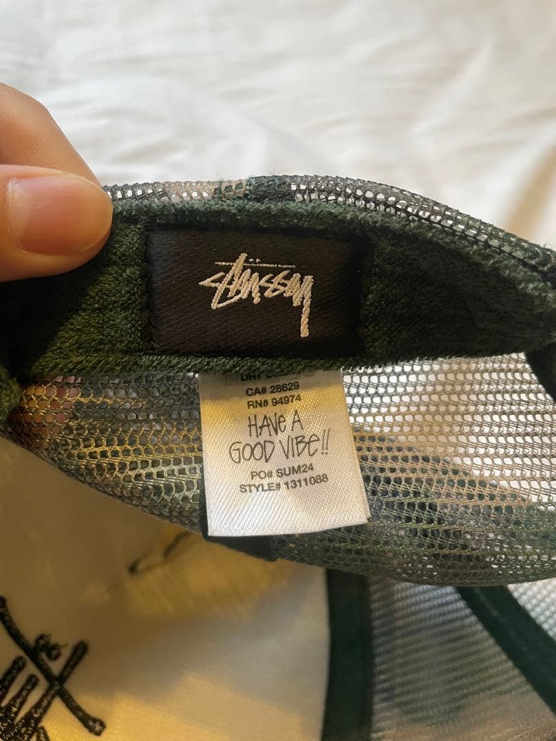 Stüssy 迷彩キャップ メッシュ素材